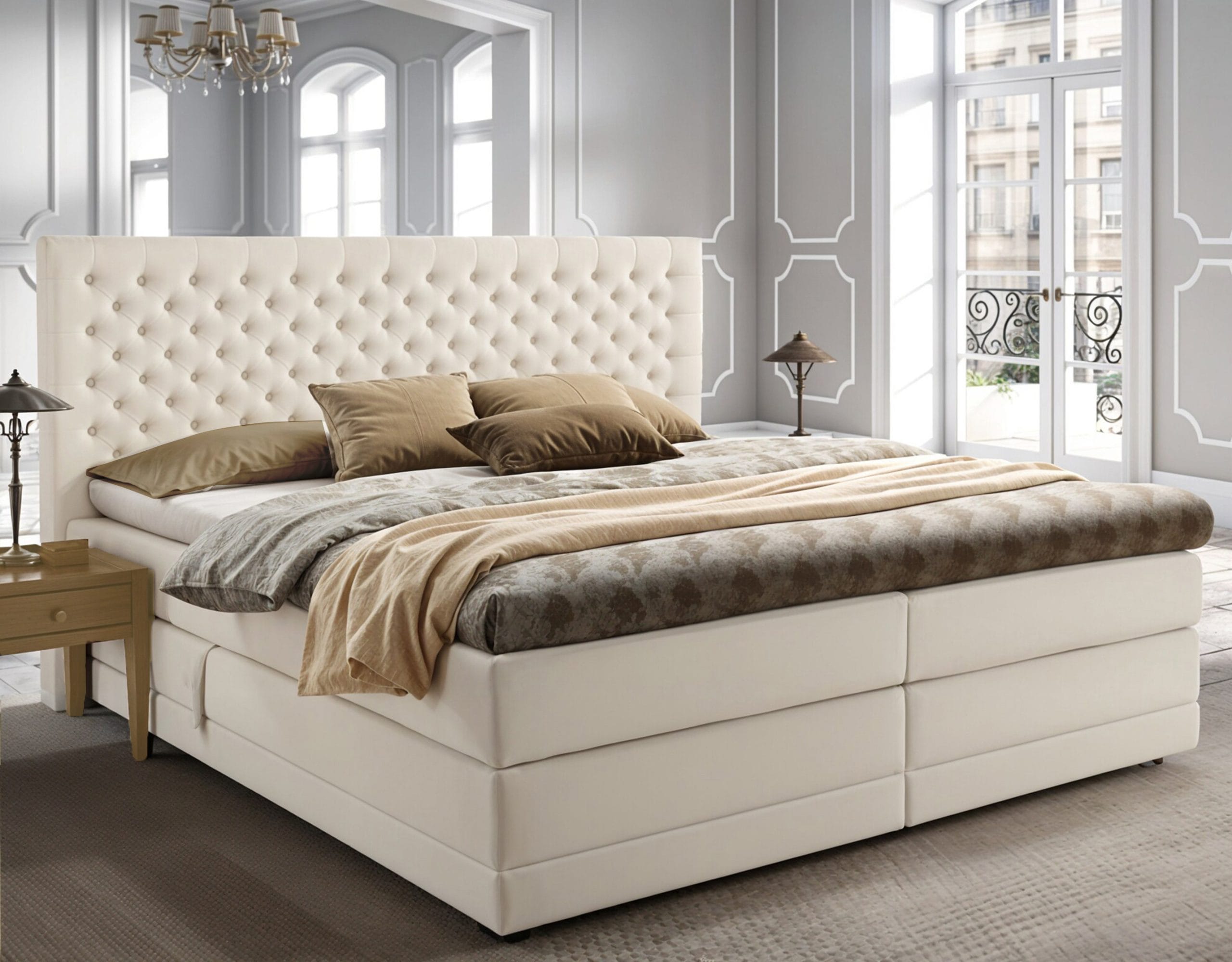 Deluxe 2302 Teddy boucle creme.