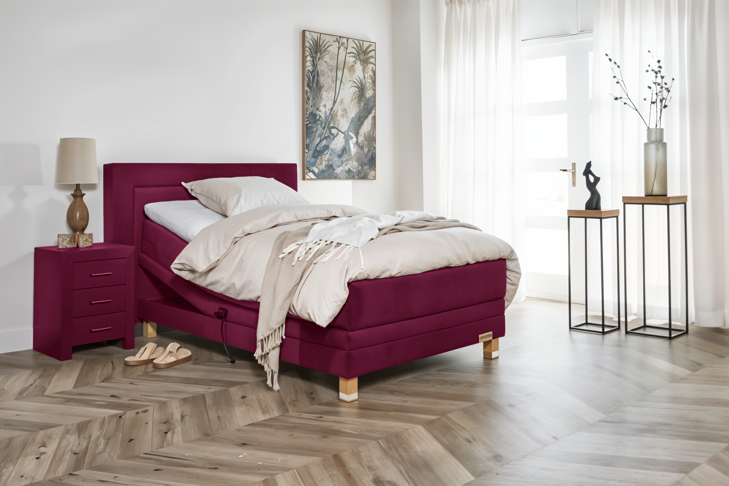Electro original 140 Royal velvet 7 Boxspring Edam