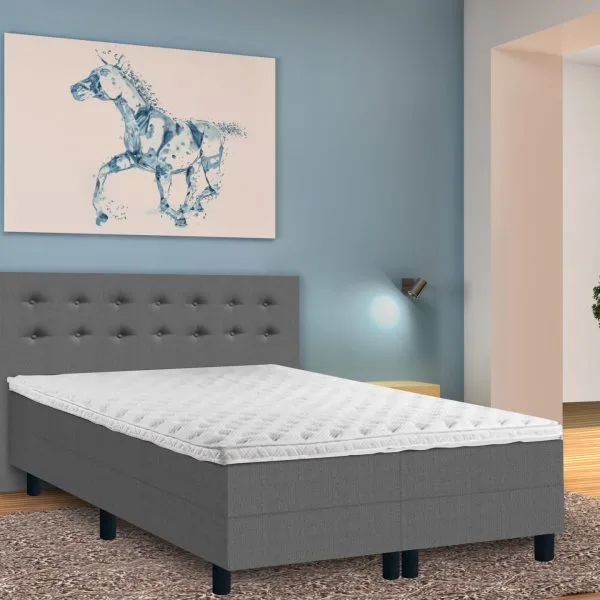 Bedroom interior. blue. 3d illustration