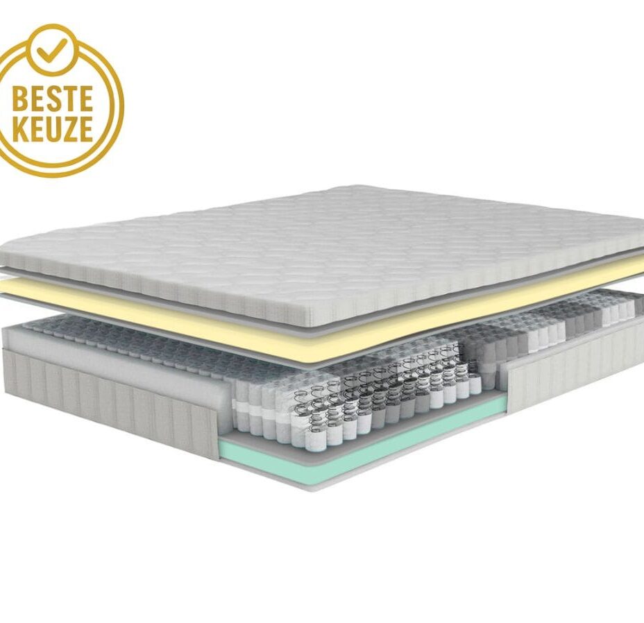 P650 25cm aanpasbaar matras 200 x 220 2-pers een kern