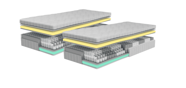 2x P650 25cm 1-pers