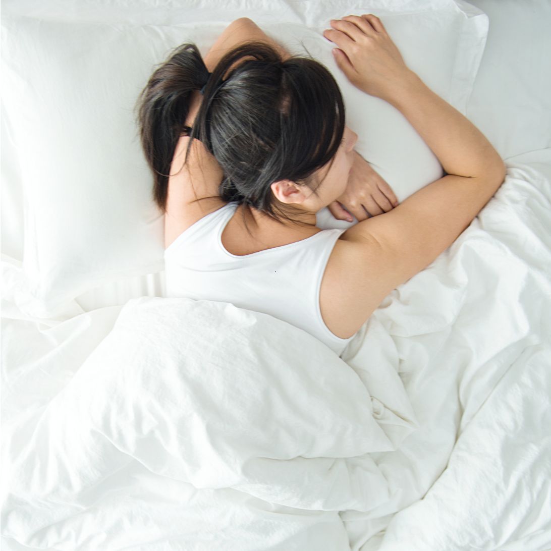 Vrouw test matras van Beddenreus Breda