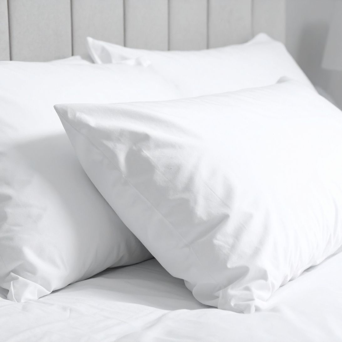 Bed met goed hoofdkussen