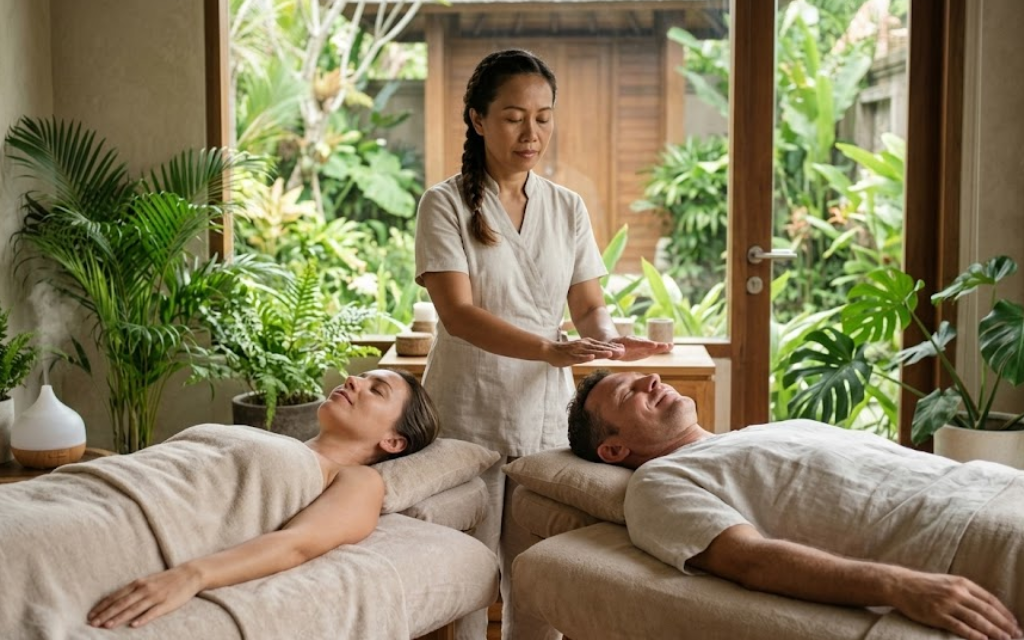 Vrouw die massage geeft