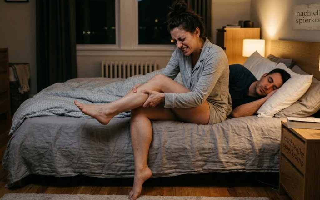 Vrouw last van nachtelijke spierkrampen