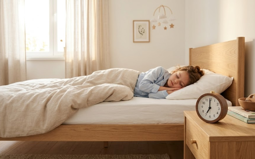 Kind dat ligt in bed