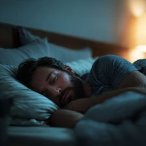 Man ligt te proefslapen op nieuw matras