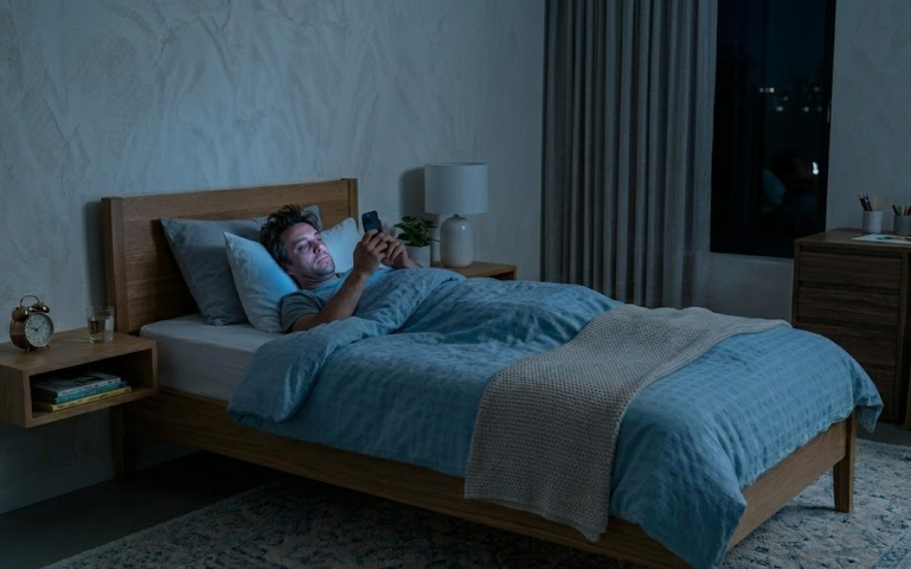 Man zit op de airport