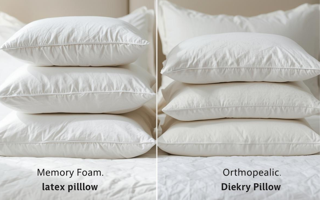 Afbeelding met 2 verschillende hoofdkussens