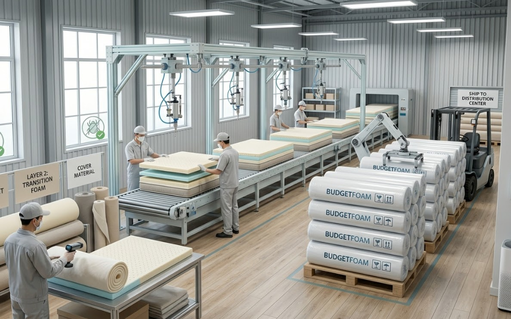 Afbeelding van budget foam matrassen