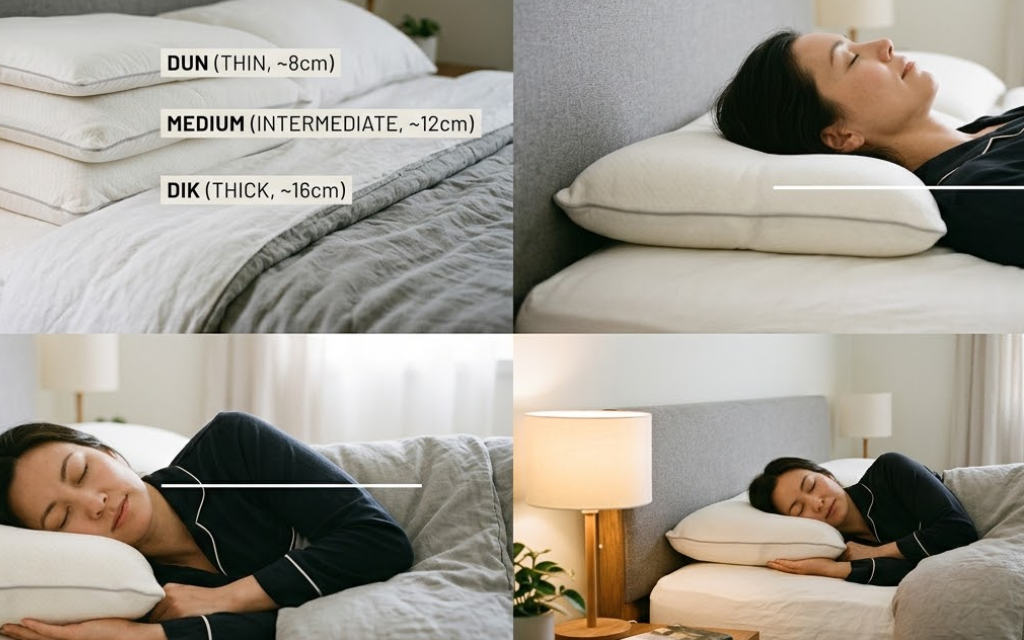 Beste kussen kiezen? Ideale dikte voor elke slaaphouding