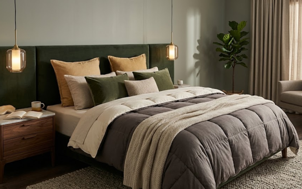 Afbeelding van een bed