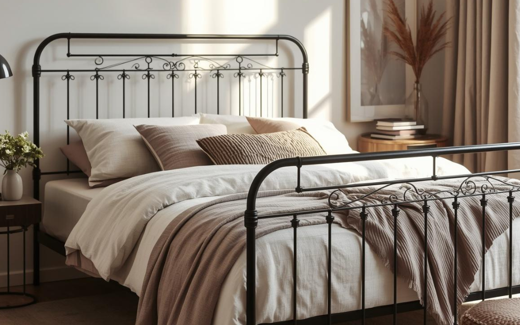 Afbeelding van een oldschool bed