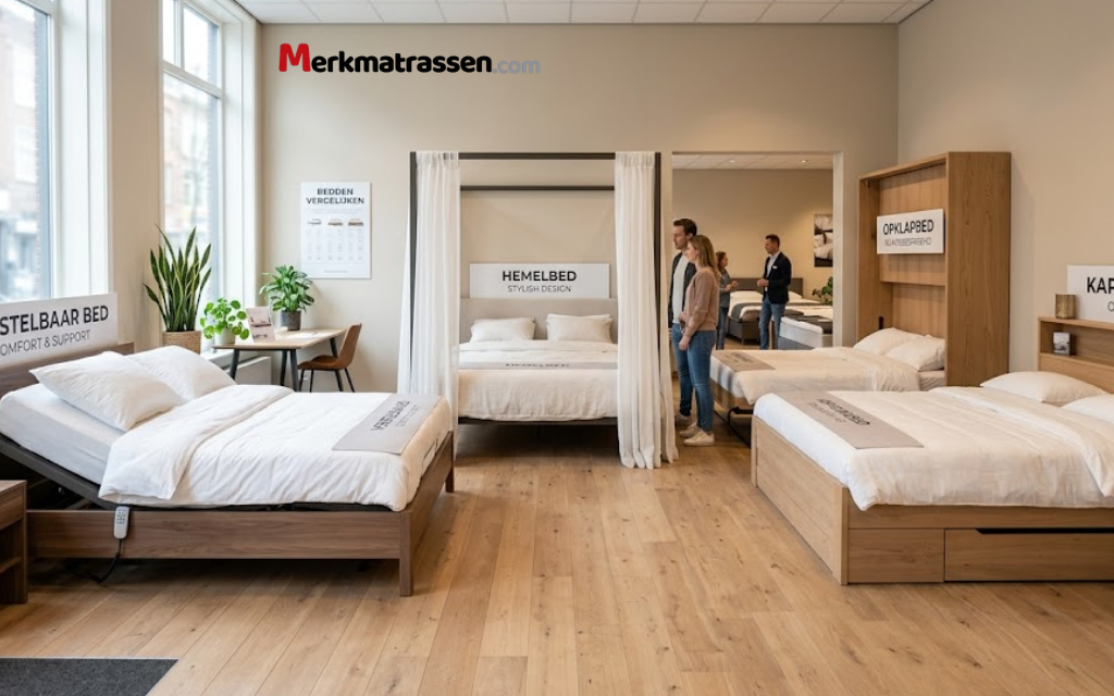 Afbeelding van verschillende bedden