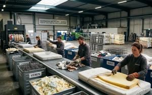 Fabriek matrassen recyclen