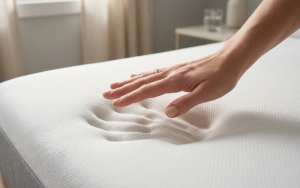 Hand over het matras