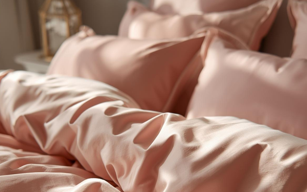 Afbeelding van zijde bed