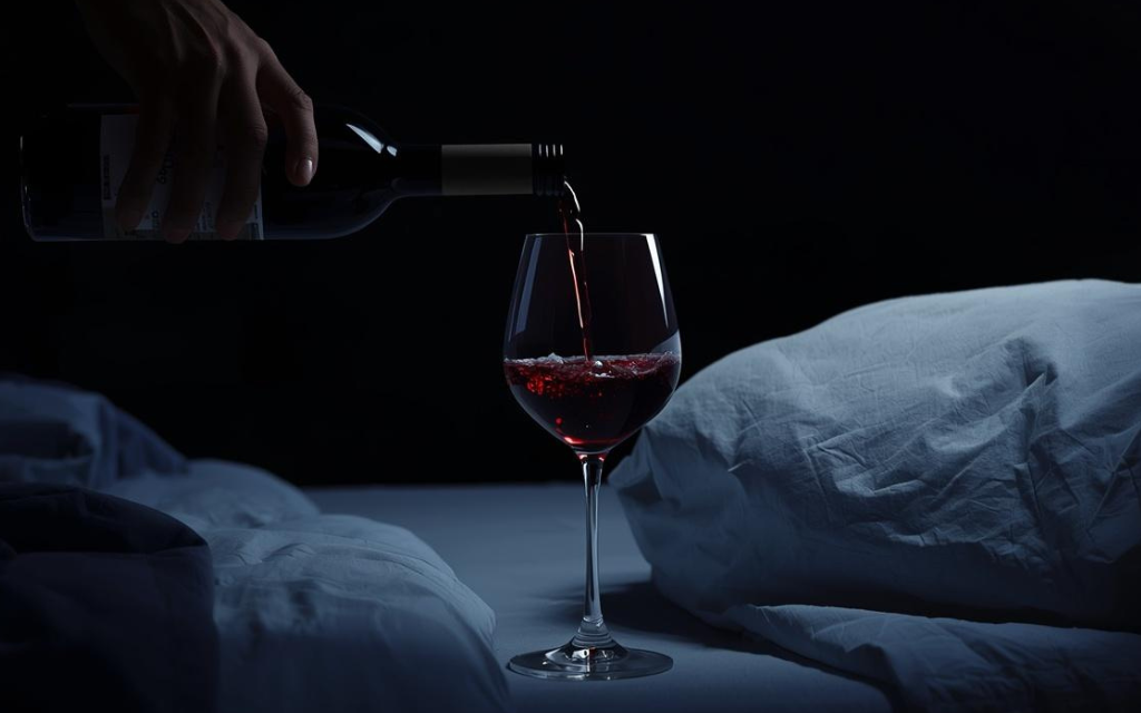 Een glas wijn wordt ingeschonken