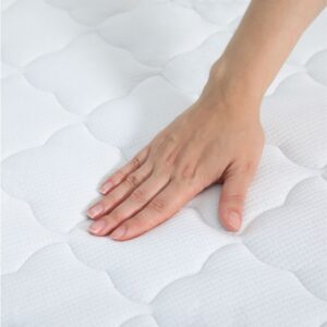 Hand drukt matras in om sg-waarde te testen