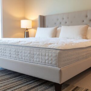 Kaal matras op boxspring